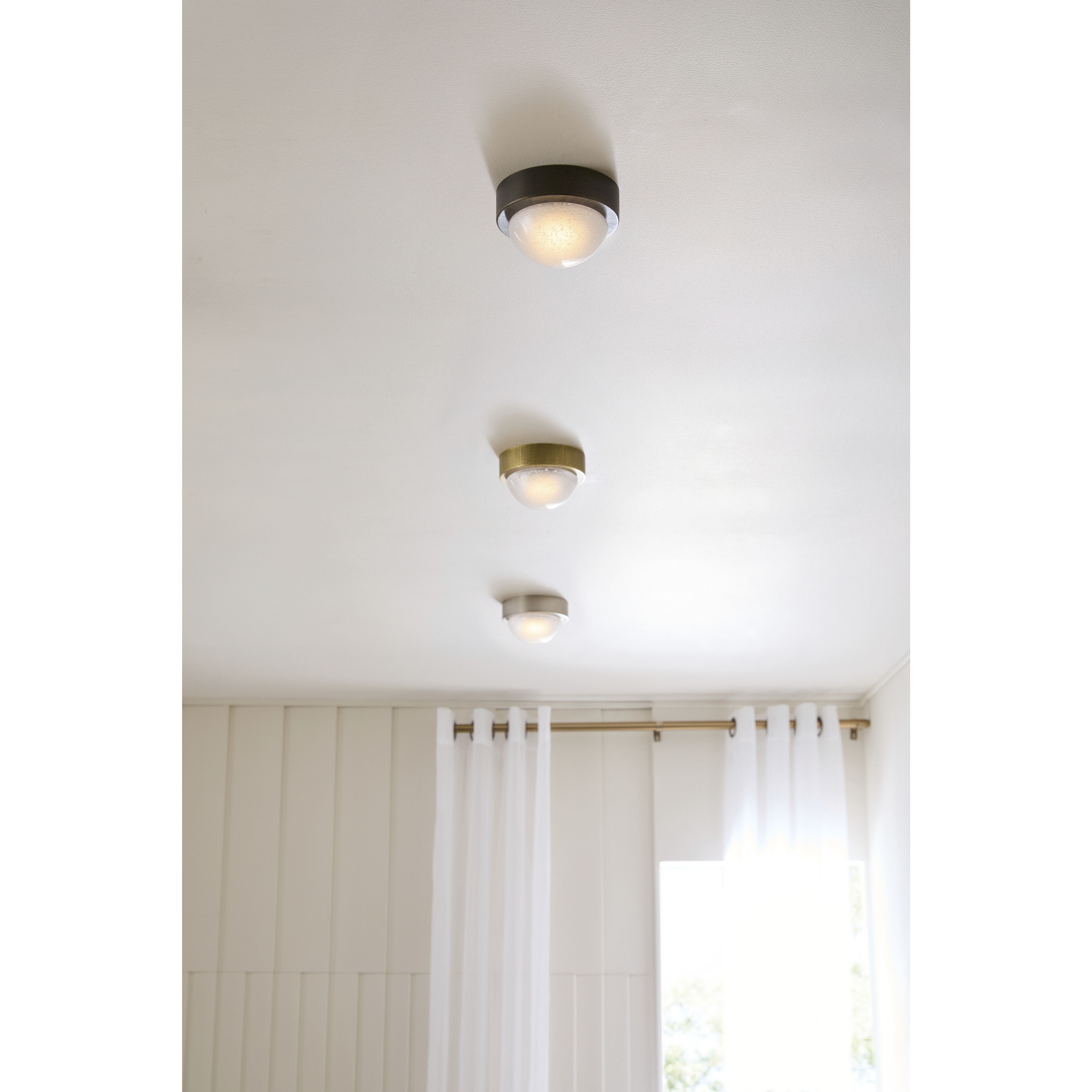 Lennon 1 Light 5.5 inch English Bronze Flush Mount Ceiling Light